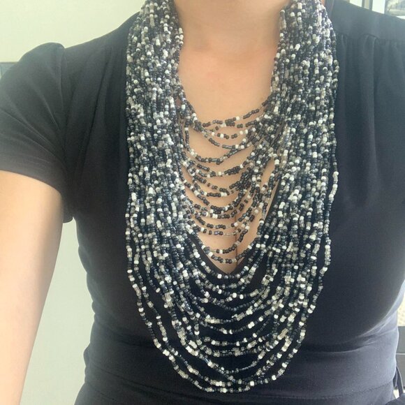 Heavily beaded necklace from Thailand - Picture 1 of 4